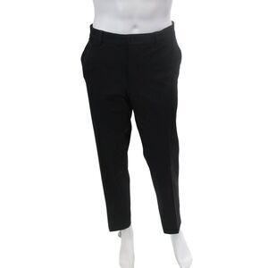 Prada Mens Pleated Straight Leg Dress Pants Dark Navy Blue Size 54
